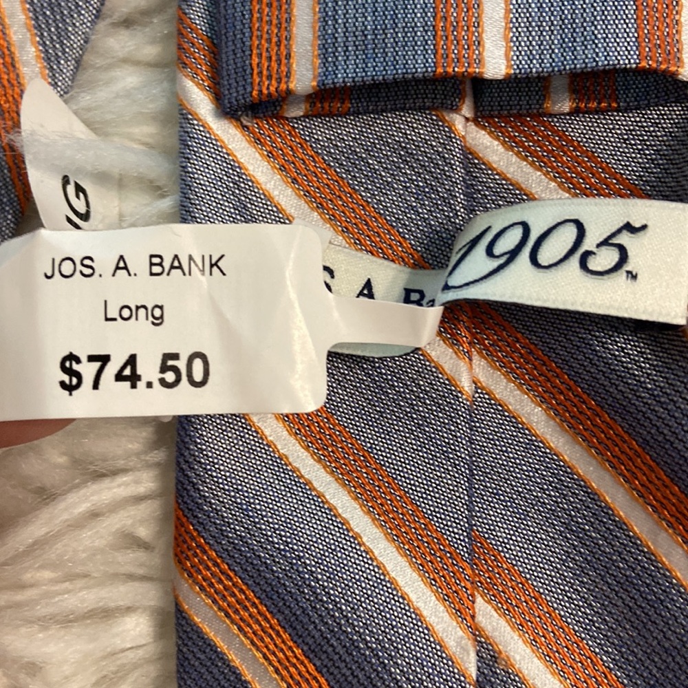 Jos.A.Bank Long Man Tie brand new with tags please see all pictures - Picture 5 of 12